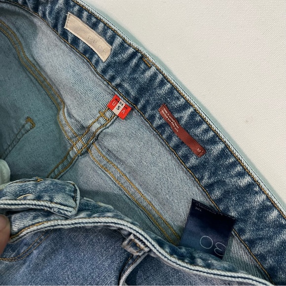 Pilcro jeans 30 The Borrowed Selvedge Relaxed boyfriend crop Light blue wash - Picture 3 of 7